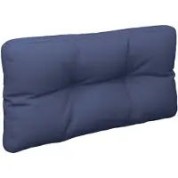 vidaXL Coussin de palette bleu marine 120x40x12 cm tissu