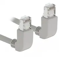 DeLOCK Netzwerkkabel RJ45 Cat.6A S/FTP oben/oben gew. 1m