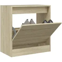 vidaXL Armoire à chaussures chêne sonoma 60x34x63,5 cm bois ingénierie