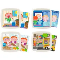 Miniland Daily Habits Puzzle Multicolore Enfants