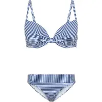 s.Oliver Bikini bleu / blanc