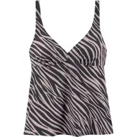 LASCANA Haut de tankini lilas / noir