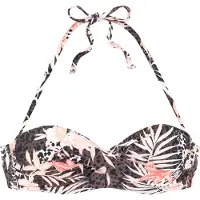 Buffalo Hauts de bikini chocolat / orange pastel / noir / blanc