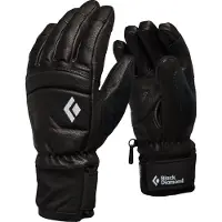Black Diamond - Gants de freeride en PrimaLoft&reg; - W Spark Gloves Black / Black pour Femme en Cuir - Taille L - Noir