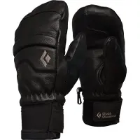 Black Diamond - Moufles de freeride en PrimaLoft&reg; - Spark Mitts Black Black en Cuir - Taille M - Noir