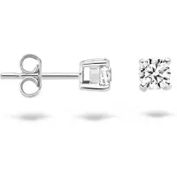 Blush Clous d'oreilles en or blanc 14 carats avec zircone 7128WZI