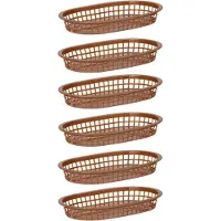Hendi Paniers de service style fast-food, Marron, pcs,x(H)mm, Stockage du pain, Marron