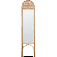 Beliani Miroir sur pied Brussey 170 cm en rotin naturel Lumarko !