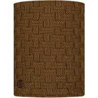 Buff Knitted&fleece Neck Warmer Marron