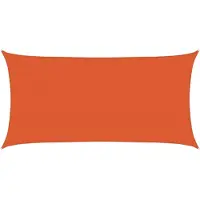 vidaXL Voile d'ombrage 160 g/m² Orange 2,5x5 m PEHD