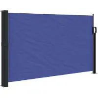 vidaXL Store latéral extensible bleu 117x300 cm