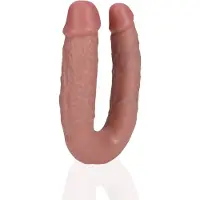 Shots U Shaped Dildo Doble 13 cm
