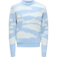 Only & Sons Pull-over 'ONSCLARK' bleu clair / blanc cassé