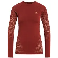 Odlo Top Performance Warm Eco Long Sleeve Base Layer Rouge L Femme