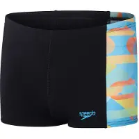 Speedo Digital Panel Swimming Boxer Noir 7-8 Years Garçon