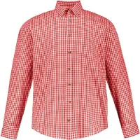 JP 1880 Chemise folklorique rouge clair / blanc