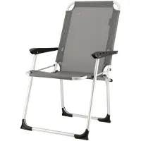 Travellife Chaise de camping pliable de luxe Ancona Compact Gris