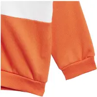 Adidas Tiberio 3 Stripes Colorblock Fleece Tracksuit Orange 9-12 Months Enfants
