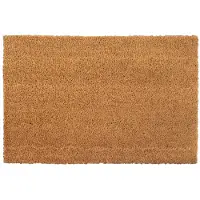 vidaXL Tapis de porte naturel 50x80 cm fibre de coco touffeté