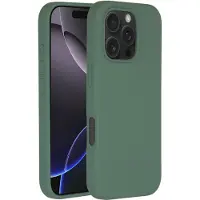 Accezz Coque Liquid Silicone avec MagSafe Apple iPhone 16 Pro - Vert foncé