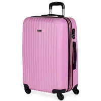 Itaca pour femme. T71560-08 Mallette de voyage à 4 roulettes Medium T71560 rose -66x41x27cm (OSFA), Casuel, ABS/Polycarbonate