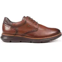 BUY SHOES pour homme. F1351 Chaussures William F1351 en cuir brun (41), Marron, Plat, 1 à 3 cm, Lacets, Casuel, Havane, Classique