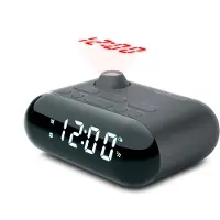Muse Radio analogique - - M-179 P - Tuner FM - Projecteur horaire - Noir