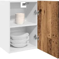 vidaXL Armoire suspendue Lyon imitation vieux bois 40x31x60 cm Matériau dérivé du bois