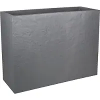Eda Plastiques Jardiniere Loft L Volcania Gris Galet - 78.5x29.5x60cm 46l - Eda Plastiques