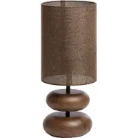Light & Living - lampe de table - Danialo - beige marron - coton métal - Ø 22cm - E27 - 1885552
