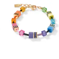 Coeur de Lion Bracelet GéoCube, (21.50 cm, Acier inoxydable)