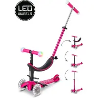 Micro Trottinette - Mini2grow Deluxe Magic LED - Rose - - UneTaille - Trottinnette
