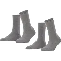 Falke Chaussettes gris chiné
