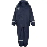 Color Kids Vêtements de Pluie av. Bretelles - PU - Dress Blues - - 1 an (80) - Vêtements de Pluie
