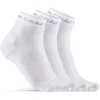 Craft Core Dry Mid Crew Socks 3 Pairs Blanc EU 46-48 Homme,Femme