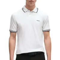BOSS T-Shirt 'Paul' noir / blanc