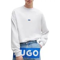 HUGO Sweat-Shirt Nedro Homme Blanc
