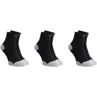 Rogelli Hommes, Chaussettes de sport, CORE 3pack running socks black 40-43 (40 - 43), Noir