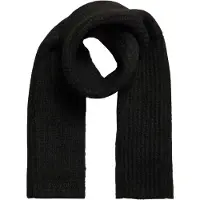 Superdry pour femme. W9310052A Écharpe côtelée Essential noire (OSFA), Casuel, Nylon