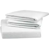 Essenza Drap-Housse Essenza Molton White (Coton)-160 x 200 cm