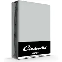 Cinderella Drap housse Cinderella Light Grey (Jersey)-80/90 x 210/220 cm
