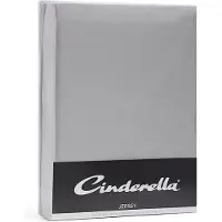 Cinderella Drap Housse Surmatelas Cinderella Light Grey (Jersey)-180 x 200/210 cm