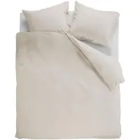 Ambiante Housse de Couette Ambiante Coton Uni Sand-240 x 220 cm | Lits-Jumeaux