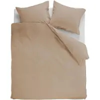 Ambiante Housse de Couette Ambiante Coton Uni Kaki-260 x 240 cm | Extra Large