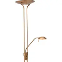 Mexlite Lampadaire - bronze - Biron - verre métal - lampe design - LED - 7500BR -