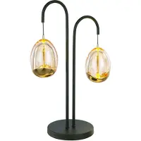 Highlight Lampe de table Golden Egg noir 2 lumières