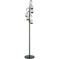 Highlight Lampadaire Clear Egg noir 5 lumières