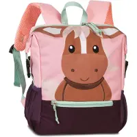Fabrizio cheval fermeture éclair sac à dos enfant rose violet polyester recyclé ORI220A