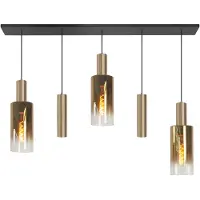 Highlight Lampe suspendue Perugia or mat - 3x E27 - 2x GU10