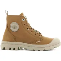 Palladium Bottines à lacets 'Pampa' mastic / cognac